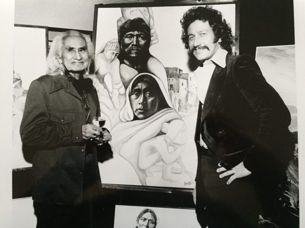 Paul Ygartua and Chief Dan George 1977