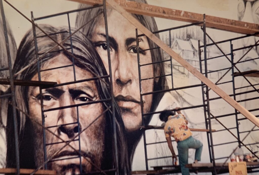 Canadian muralist Paul Ygartua